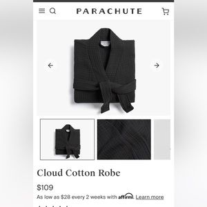Parachute cotton cloud robe